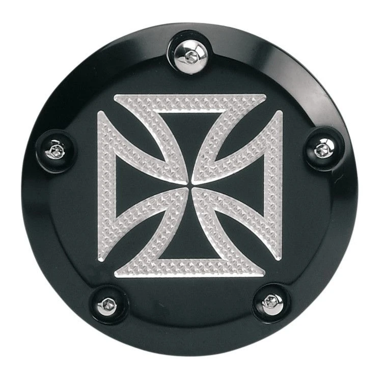 Accutronix Iron Cross 5 Hole Points Cover For Harley Twin Cam 1999-2017