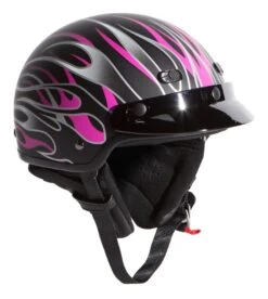 BILT Phoenix Women's Helmet -Motorcycle Accessories Shop bilt phoenix womens helmet matte black pink 2