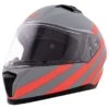 BILT Vertex Stripes Helmet -Motorcycle Accessories Shop bilt vertex stripes helmet grey red