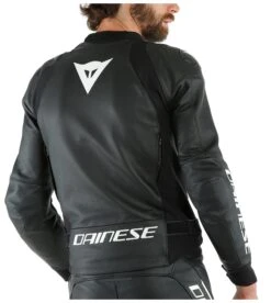 Dainese Sport Pro Perforated Leather Jacket -Motorcycle Accessories Shop dainese sport pro perforated leather jacket black white 3