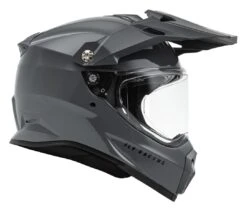 Fly Racing Trekker Helmet -Motorcycle Accessories Shop fly racing dirt trekker helmet grey 2