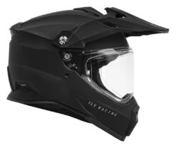 Fly Racing Trekker Helmet -Motorcycle Accessories Shop fly racing dirt trekker helmet matte black 2