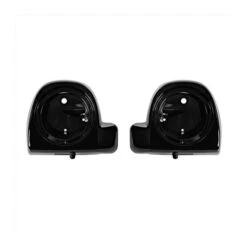 HogWorkz Vented Lower Fairing Speaker Pod Mounts For Harley Touring 2014-2023 Vivid Black [Previously Installed]