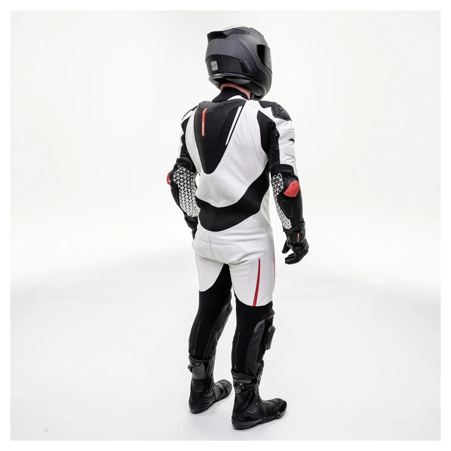 Sedici Corsa One-Piece Race Suit White/Black/Red / 54 [Blemished - Very Good] - Image 2