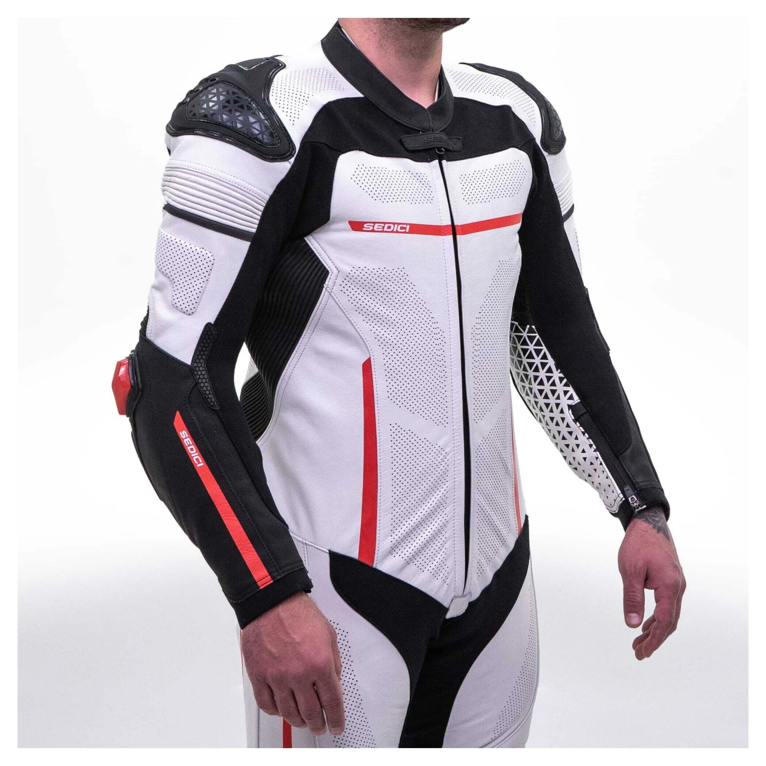 Sedici Corsa One-Piece Race Suit White/Black/Red / 54 [Blemished - Very Good] - Image 3